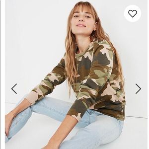 Madewell Cottontail Camo Print Sweatshirt